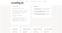 Desktop Screenshot of ipweblog.de