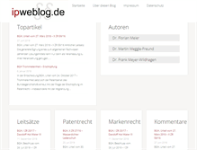 Tablet Screenshot of ipweblog.de